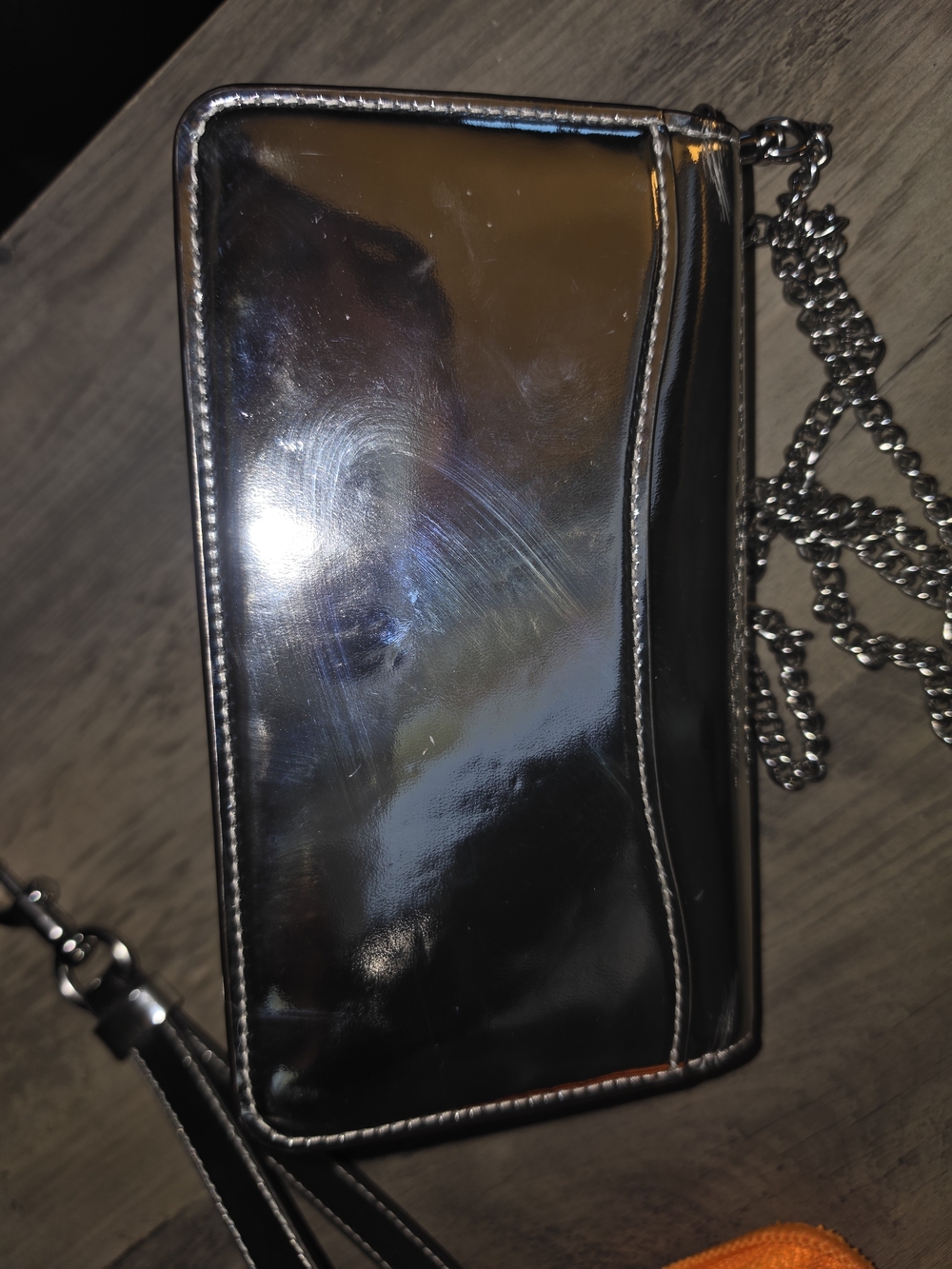 Coach Silver Chain Shoulder Bag - Women's Metallic . - Picture 2 of 10